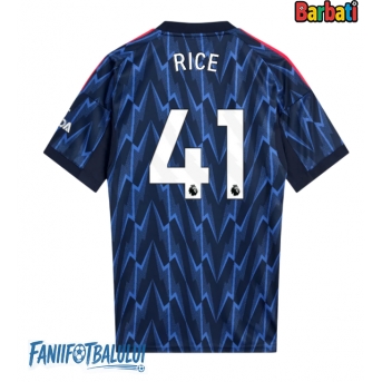 Arsenal Declan Rice #41 Tricou Fotbal Replică 2025-26 Barbati Deplasare